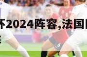 法国欧洲杯2024阵容,法国欧洲杯2024阵容对阵