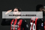 NBA赛程直播表,nba赛程直播回放