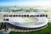 2024欧洲杯积分榜单,2024欧洲杯主办国