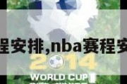 nba的赛程安排,nba赛程安排日程表