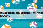 黑白直播app,黑白直播app下载了怎么测试成功