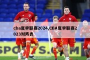 cba夏季联赛2024,CBA夏季联赛2023对阵表