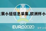 欧洲杯比赛小组信息采集,欧洲杯小组是怎么分的