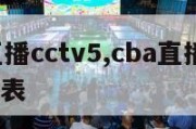 cba直播cctv5,cba直播cctv5赛程表