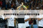 欧洲杯字母直播,2021欧洲杯文字直播