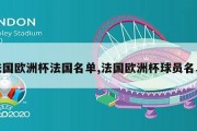 法国欧洲杯法国名单,法国欧洲杯球员名单