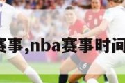 nba的赛事,nba赛事时间表2020