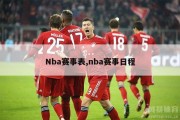 Nba赛事表,nba赛事日程