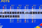 nba现场直播极速体育,nba直播极速体育直播吧录像回放